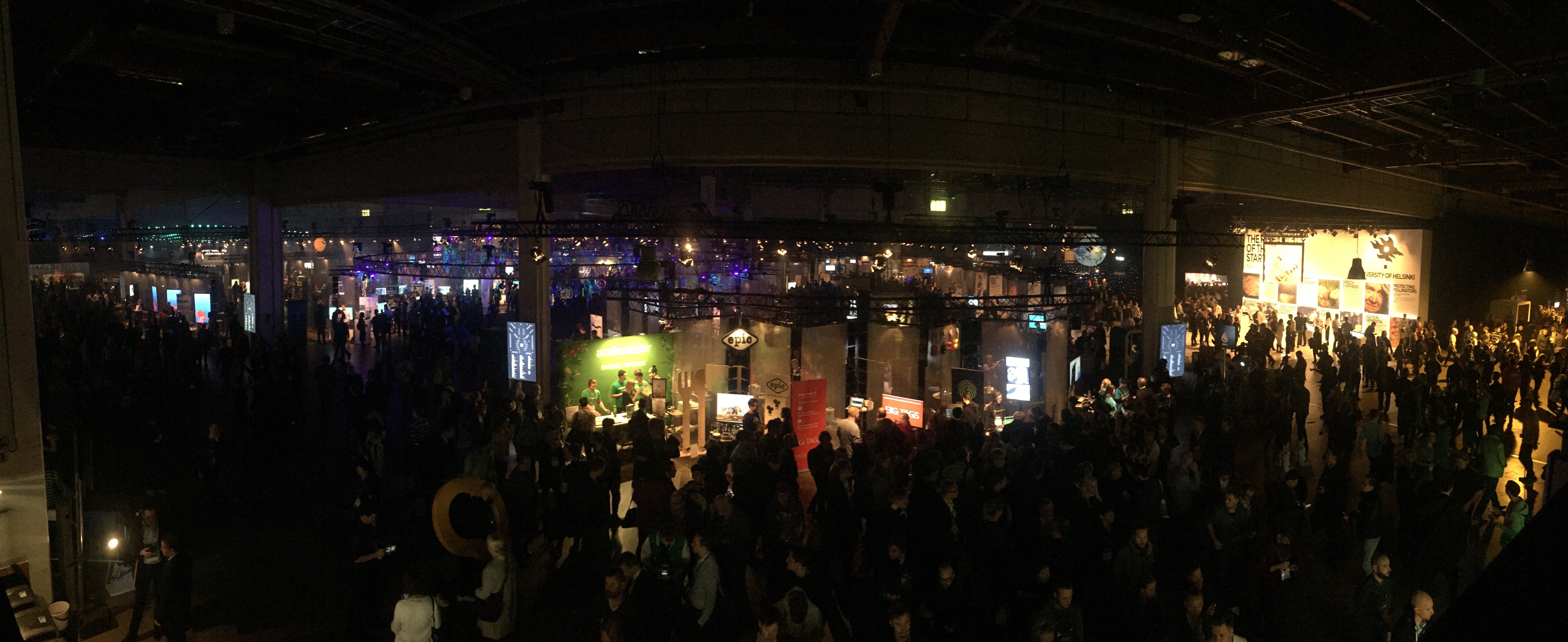 View of attendees at Slush conference